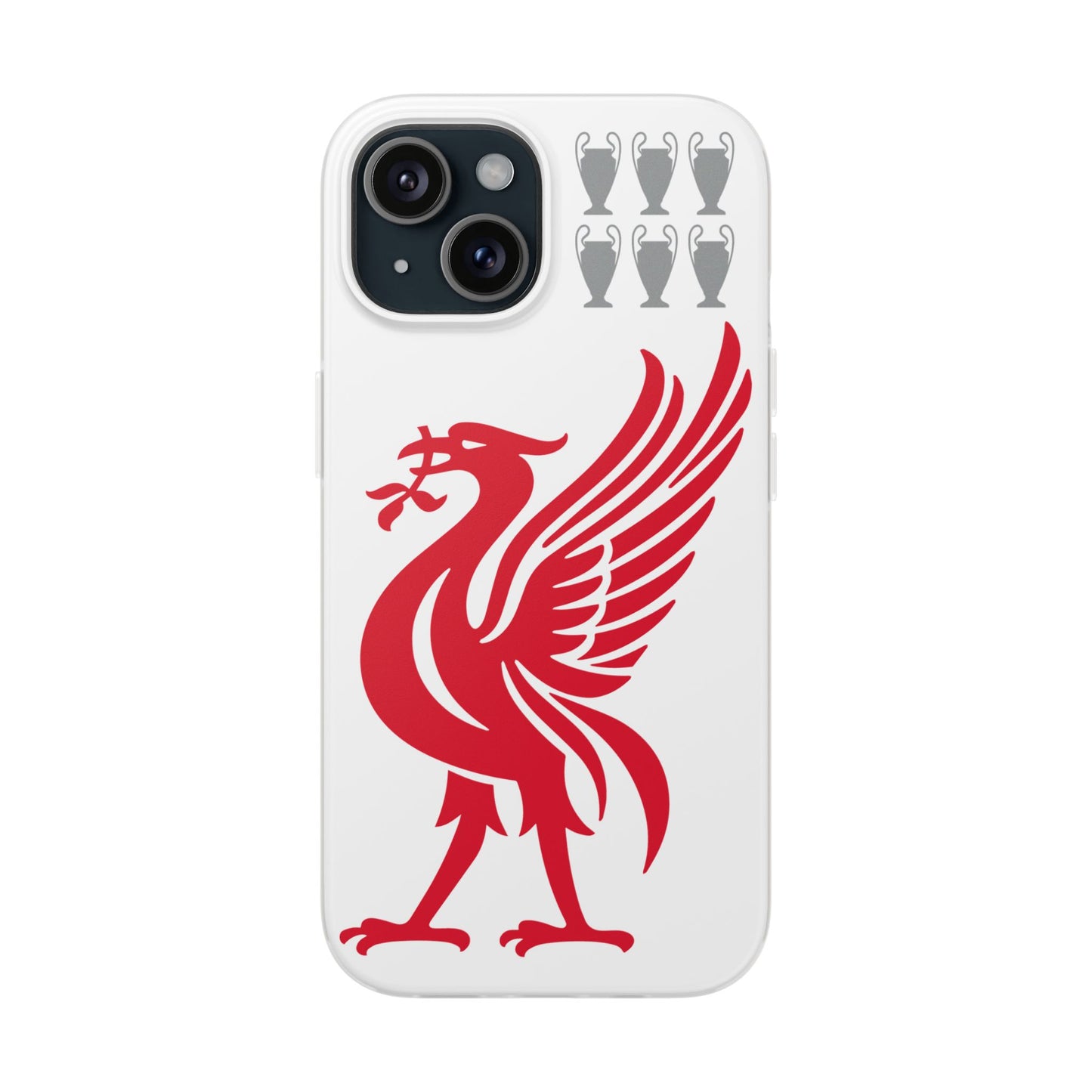 Liverpool White iPhone Flexi Case - iPhone 16, 15, 14, Plus/Pro/Pro Max