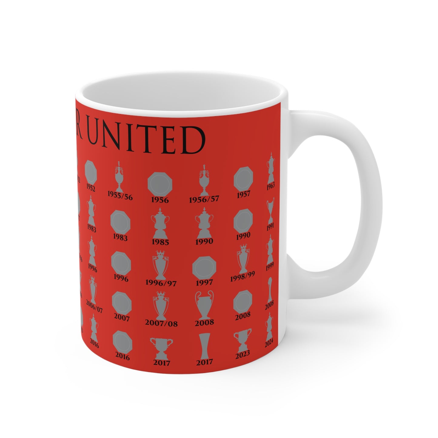 Manchester United Trophies Collection Mug - Red