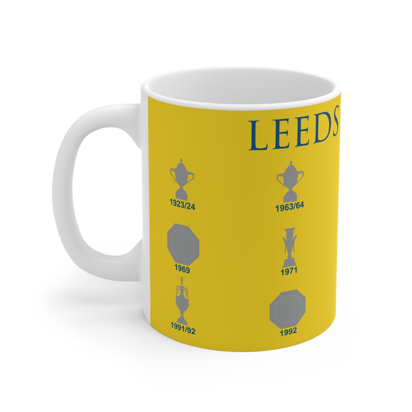 Leeds United Trophies Collection Mug - Yellow