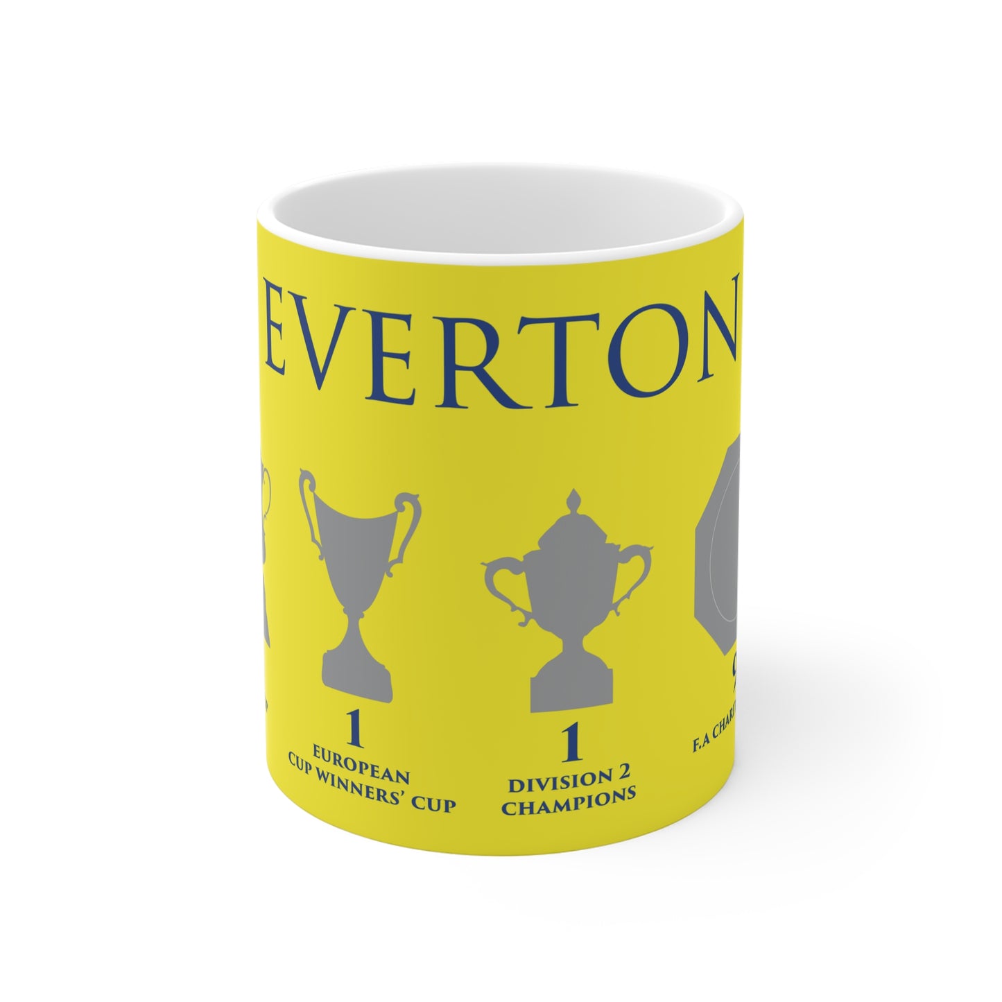 Everton Trophies Mug - Yellow