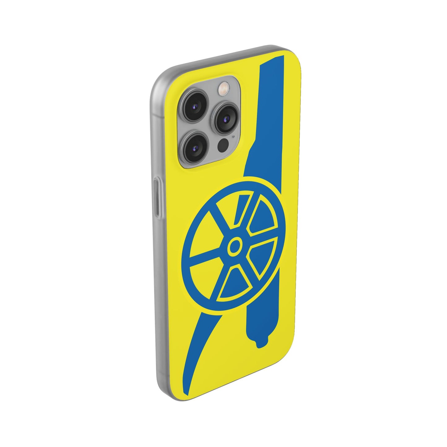 Arsenal Cannon Yellow iPhone Flexi Case - iPhone 16, 15, 14, Plus/Pro/Pro Max