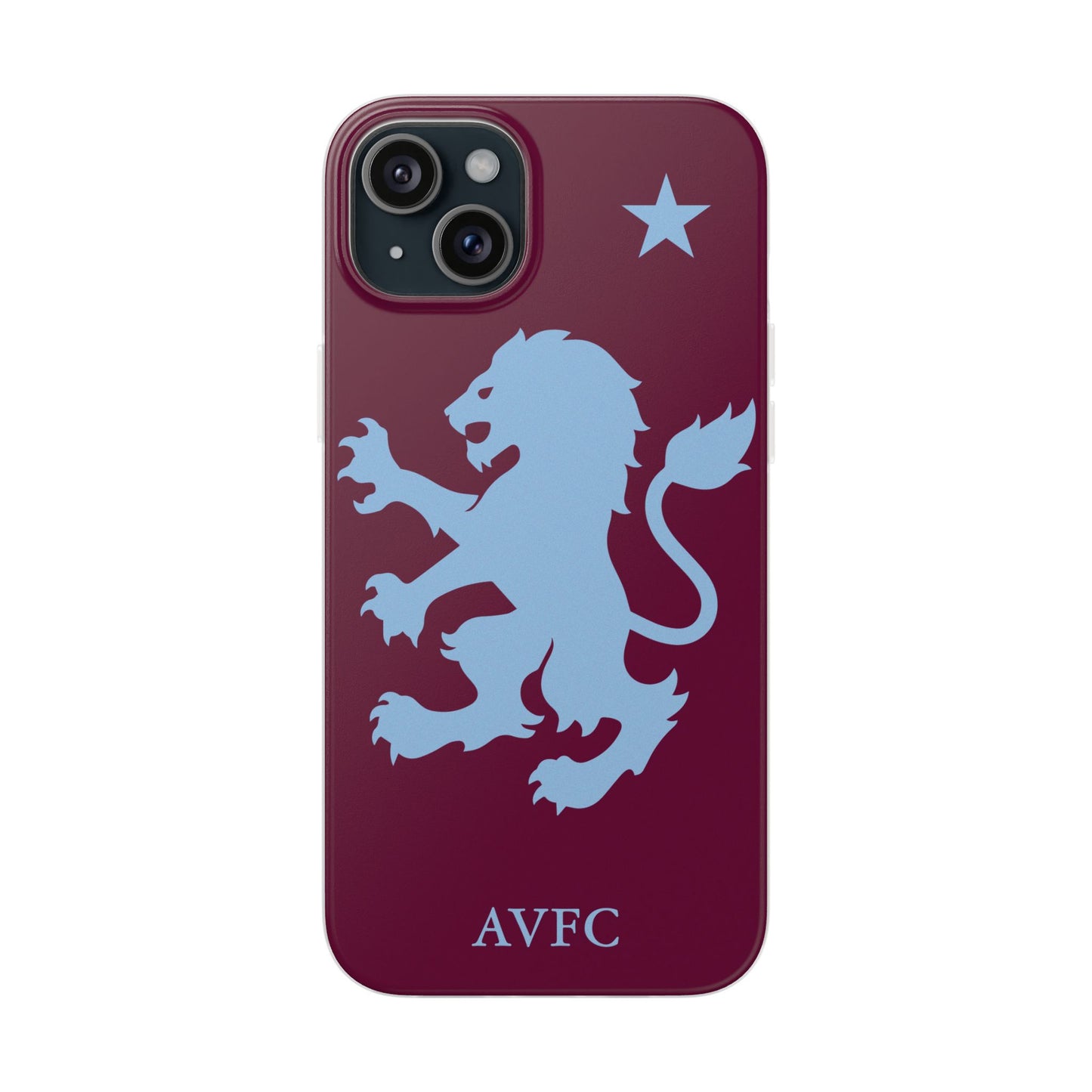 Aston Villa iPhone Flexi Case - iPhone 16, 15, 14, Plus/Pro/Pro Max - Claret