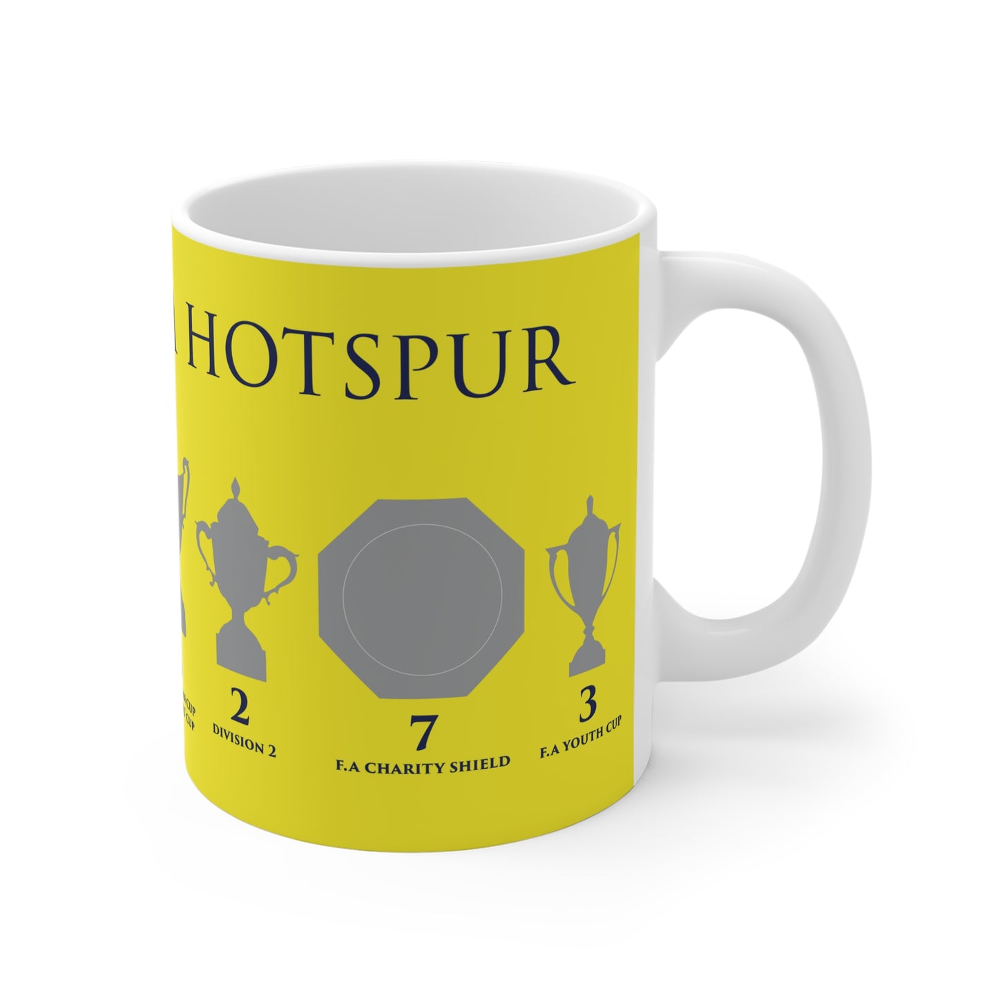 Tottenham Hotspur Trophies Mug - Yellow