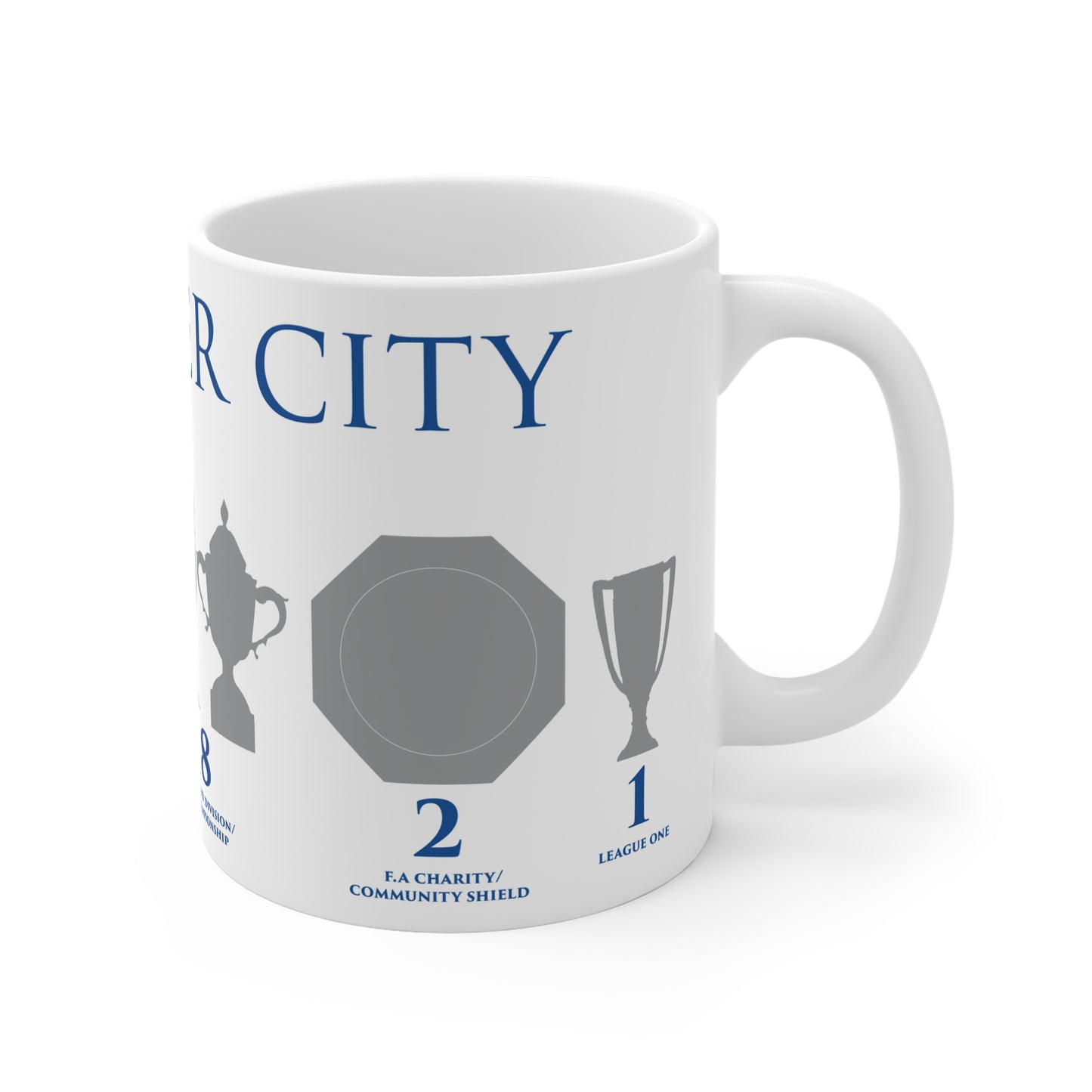 Leicester City Trophies Mug - White