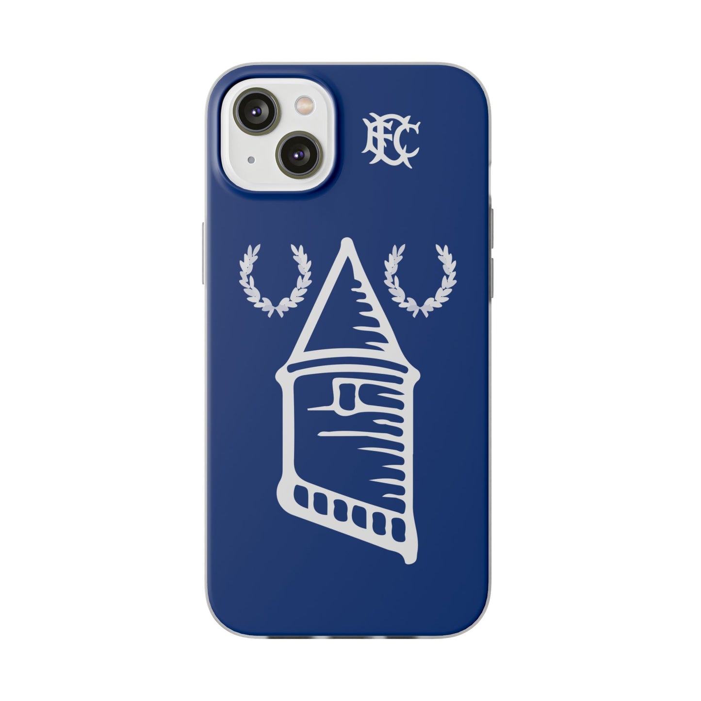 Everton Tower & Monogram Blue iPhone Flexi Case - iPhone 16, 15, 14, Plus/Pro/Pro Max