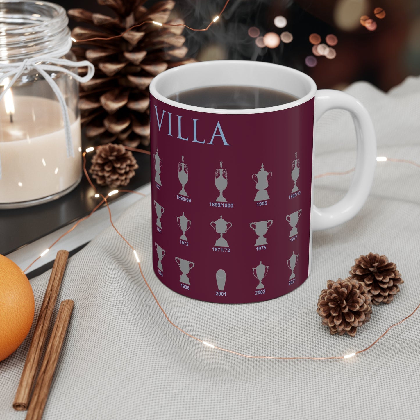 Aston Villa Trophies Collection Mug - Claret