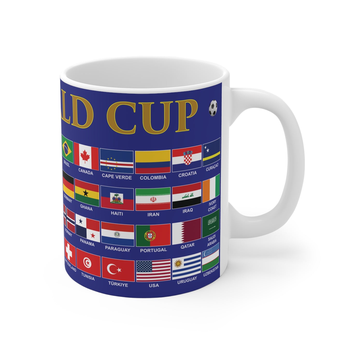 2026 Football World Cup Mug - Blue