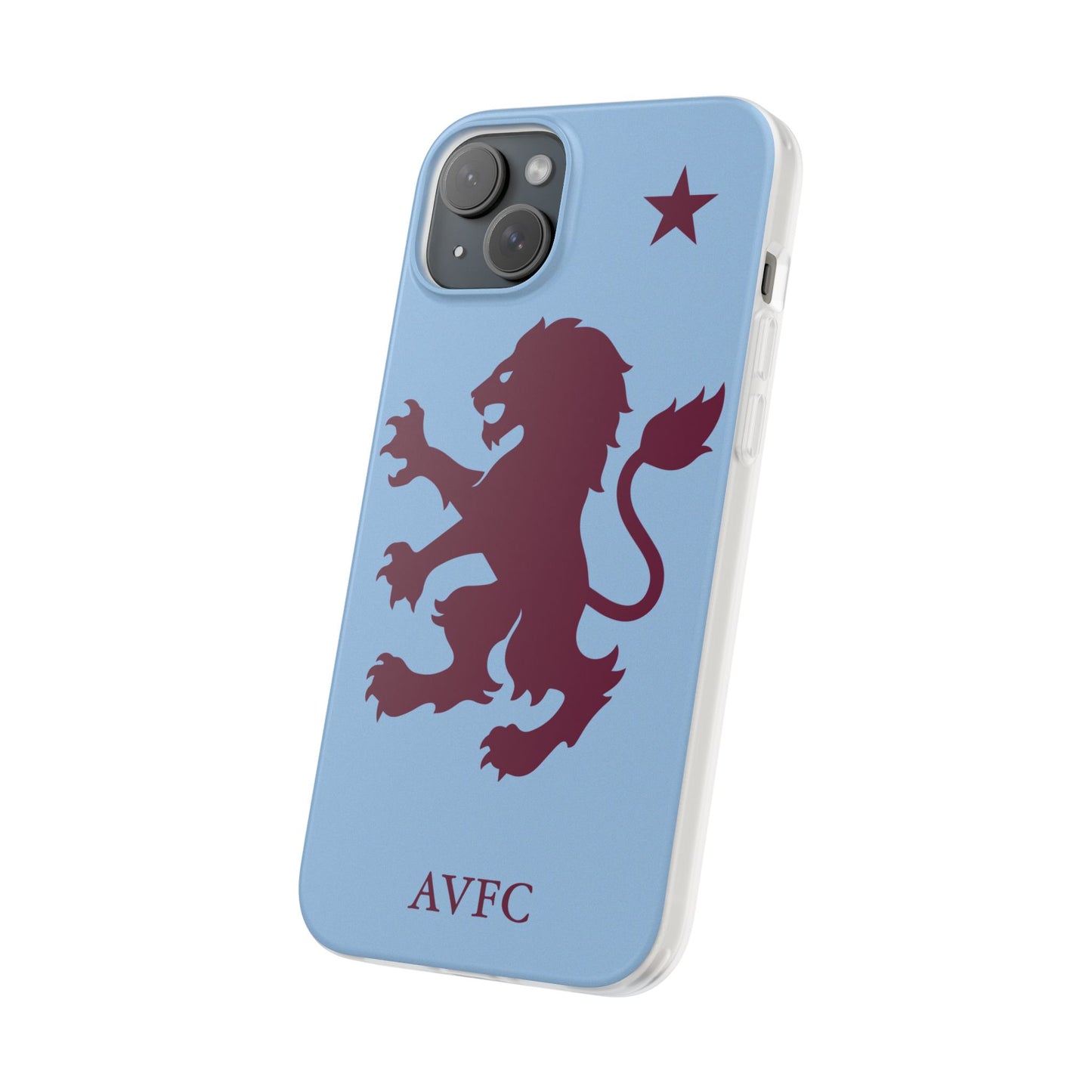 Aston Villa iPhone Flexi Case - iPhone 16, 15, 14, Plus/Pro/Pro Max - Blue