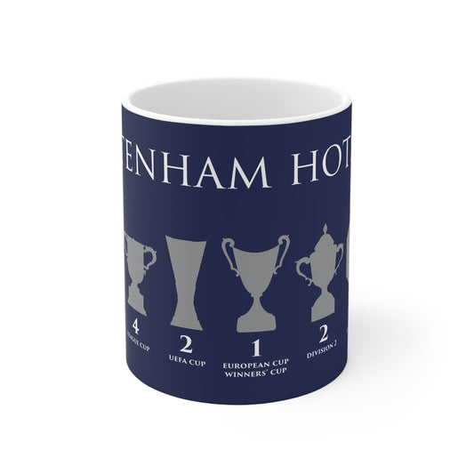 Tottenham Hotspur Trophies Mug - Blue