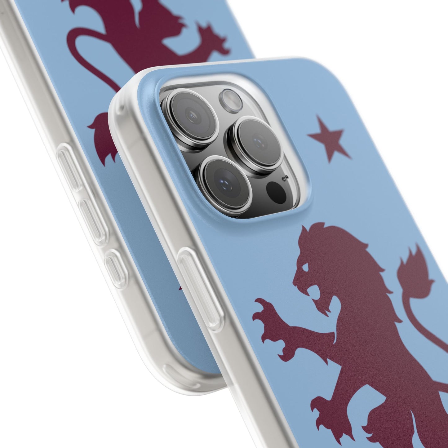 Aston Villa iPhone Flexi Case - iPhone 16, 15, 14, Plus/Pro/Pro Max - Blue