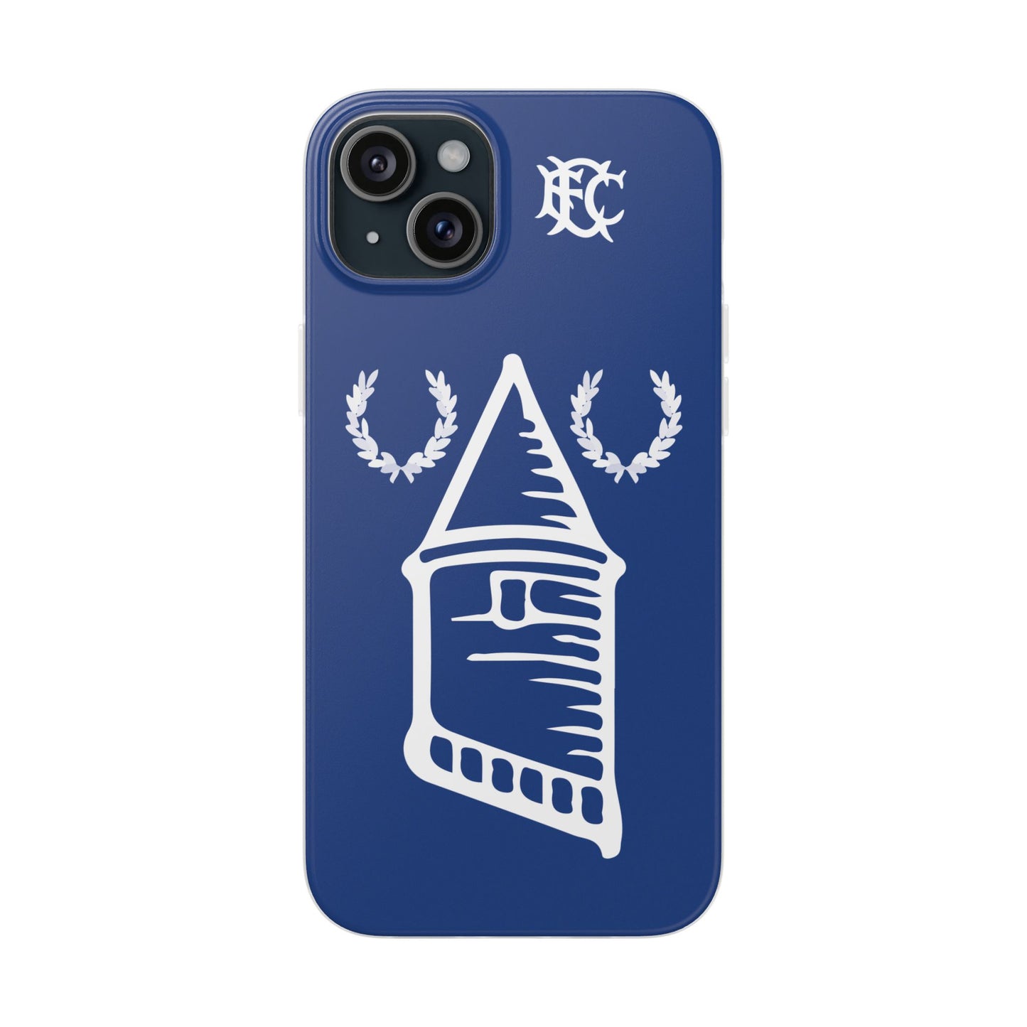 Everton Tower & Monogram Blue iPhone Flexi Case - iPhone 16, 15, 14, Plus/Pro/Pro Max