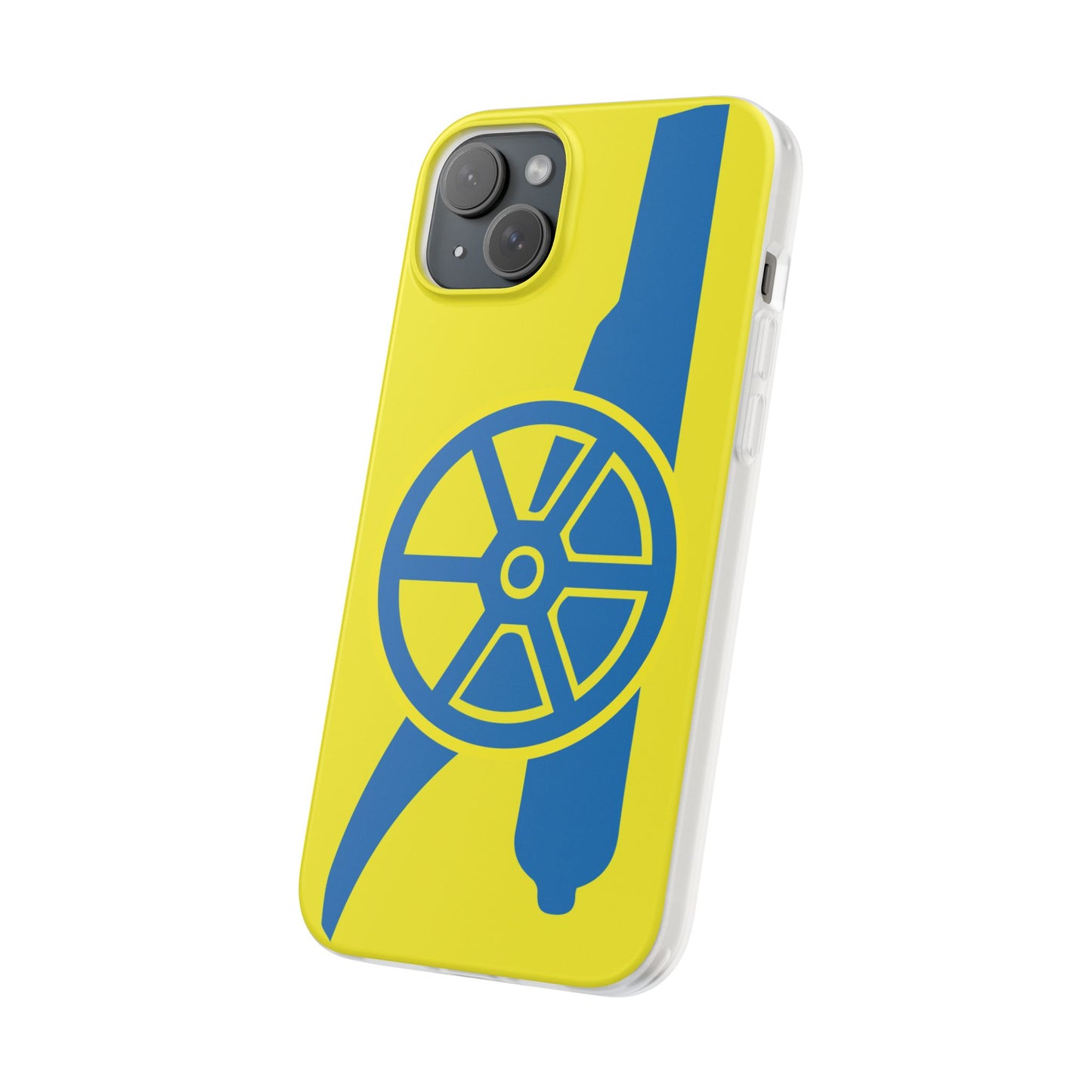 Arsenal Cannon Yellow iPhone Flexi Case - iPhone 16, 15, 14, Plus/Pro/Pro Max