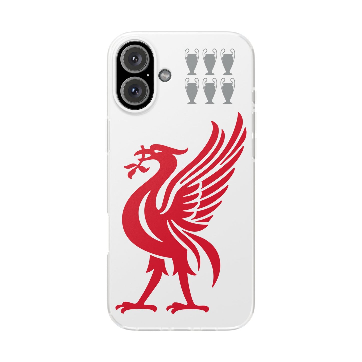 Liverpool White iPhone Flexi Case - iPhone 16, 15, 14, Plus/Pro/Pro Max