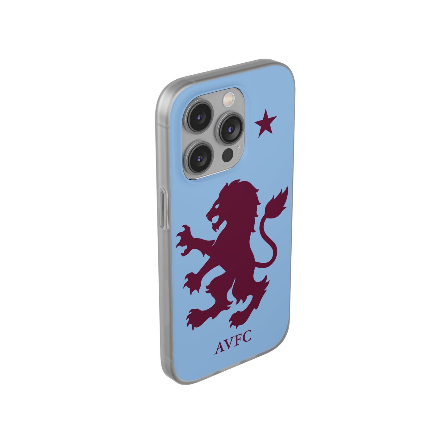 Aston Villa iPhone Flexi Case - iPhone 16, 15, 14, Plus/Pro/Pro Max - Blue