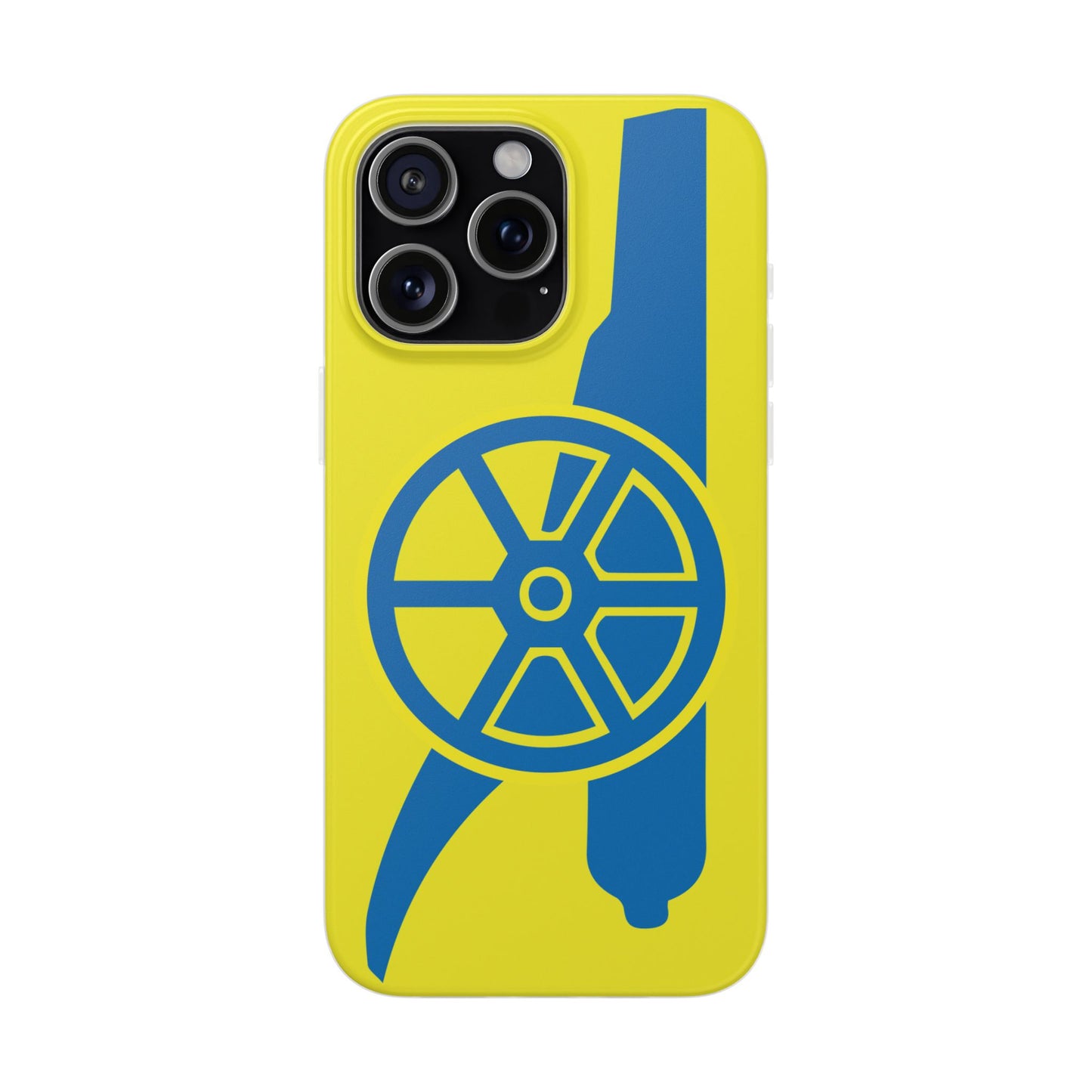 Arsenal Cannon Yellow iPhone Flexi Case - iPhone 16, 15, 14, Plus/Pro/Pro Max