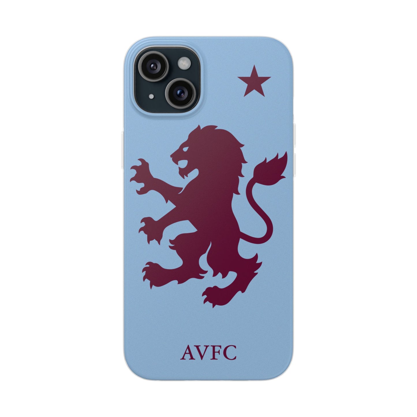 Aston Villa iPhone Flexi Case - iPhone 16, 15, 14, Plus/Pro/Pro Max - Blue