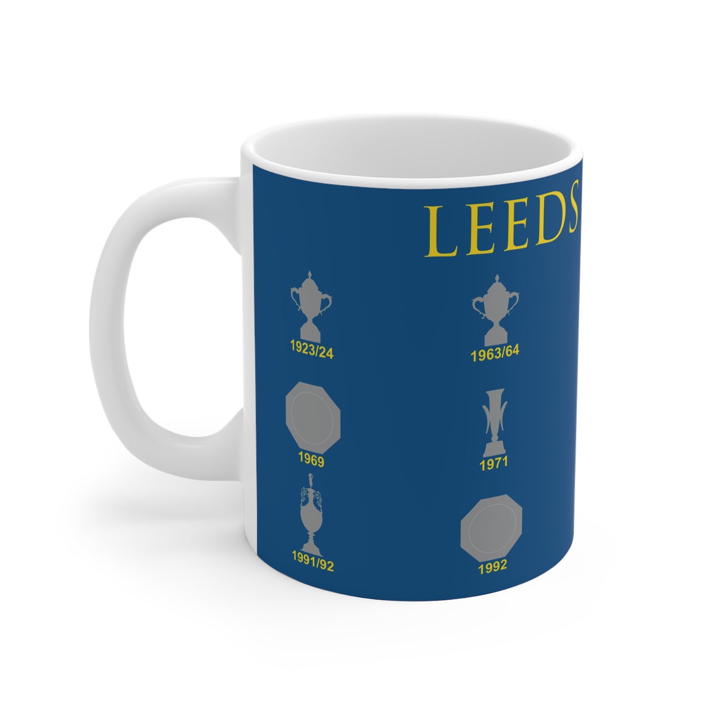 Leeds United Trophies Collection Mug - Blue