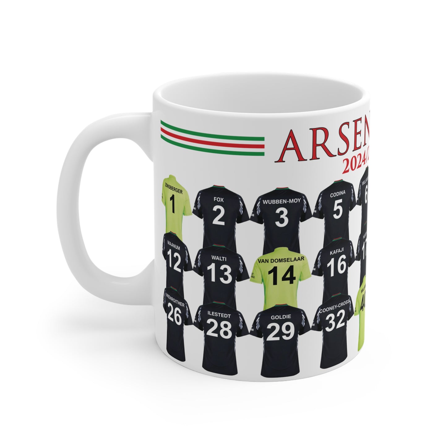 Arsenal Women 2024/25 Squad Away Kit Mug