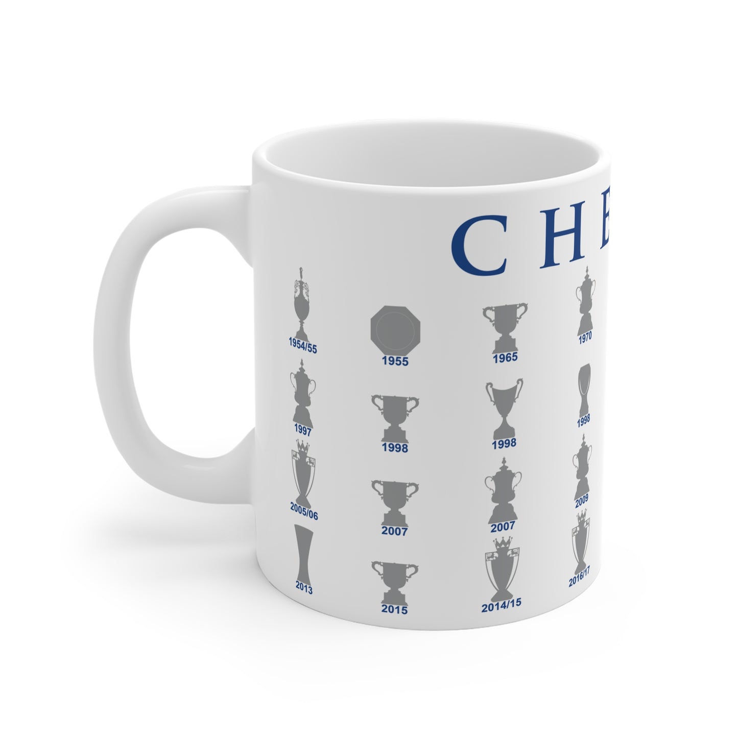 Chelsea Trophies Collection Mug - White