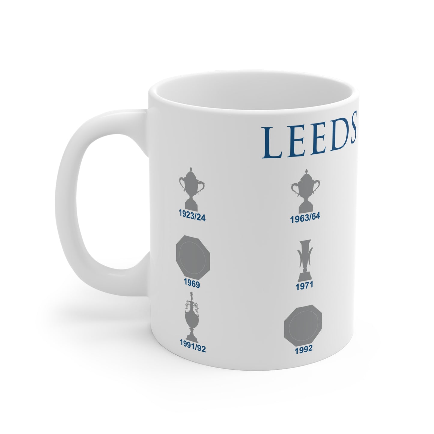 Leeds United Trophies Collection Mug - White