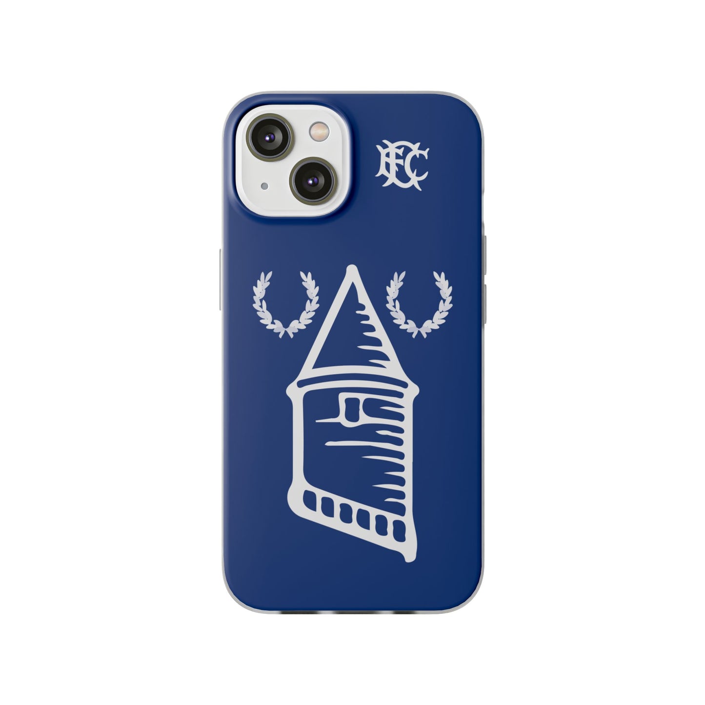 Everton Tower & Monogram Blue iPhone Flexi Case - iPhone 16, 15, 14, Plus/Pro/Pro Max