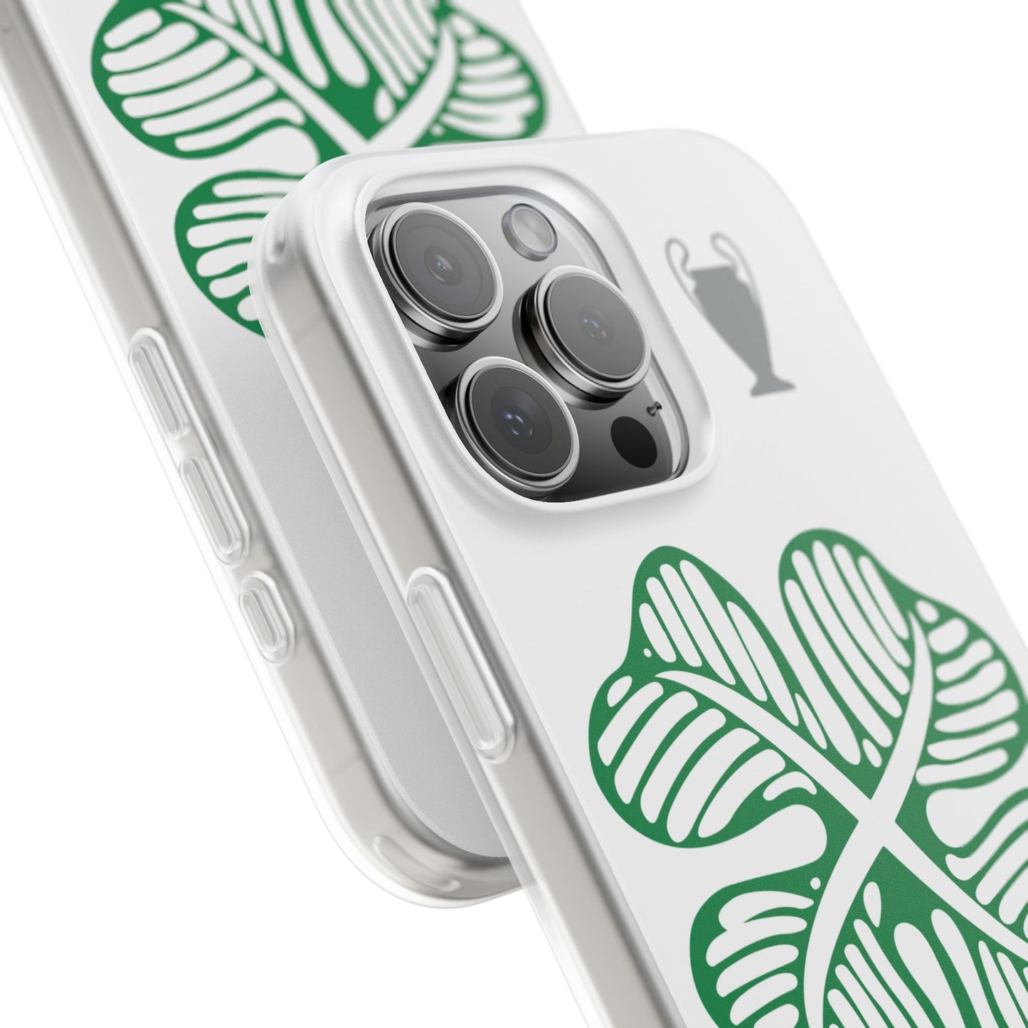 Celtic White iPhone Flexi Case - iPhone 16, 15, 14, Plus/Pro/pro Max