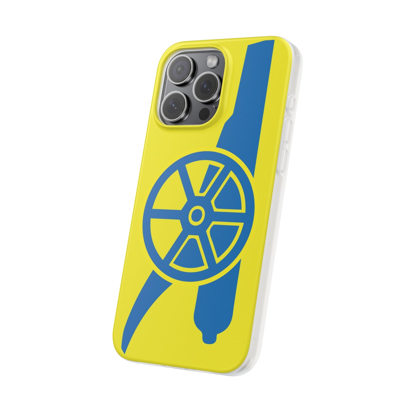 Arsenal Cannon Yellow iPhone Flexi Case - iPhone 16, 15, 14, Plus/Pro/Pro Max