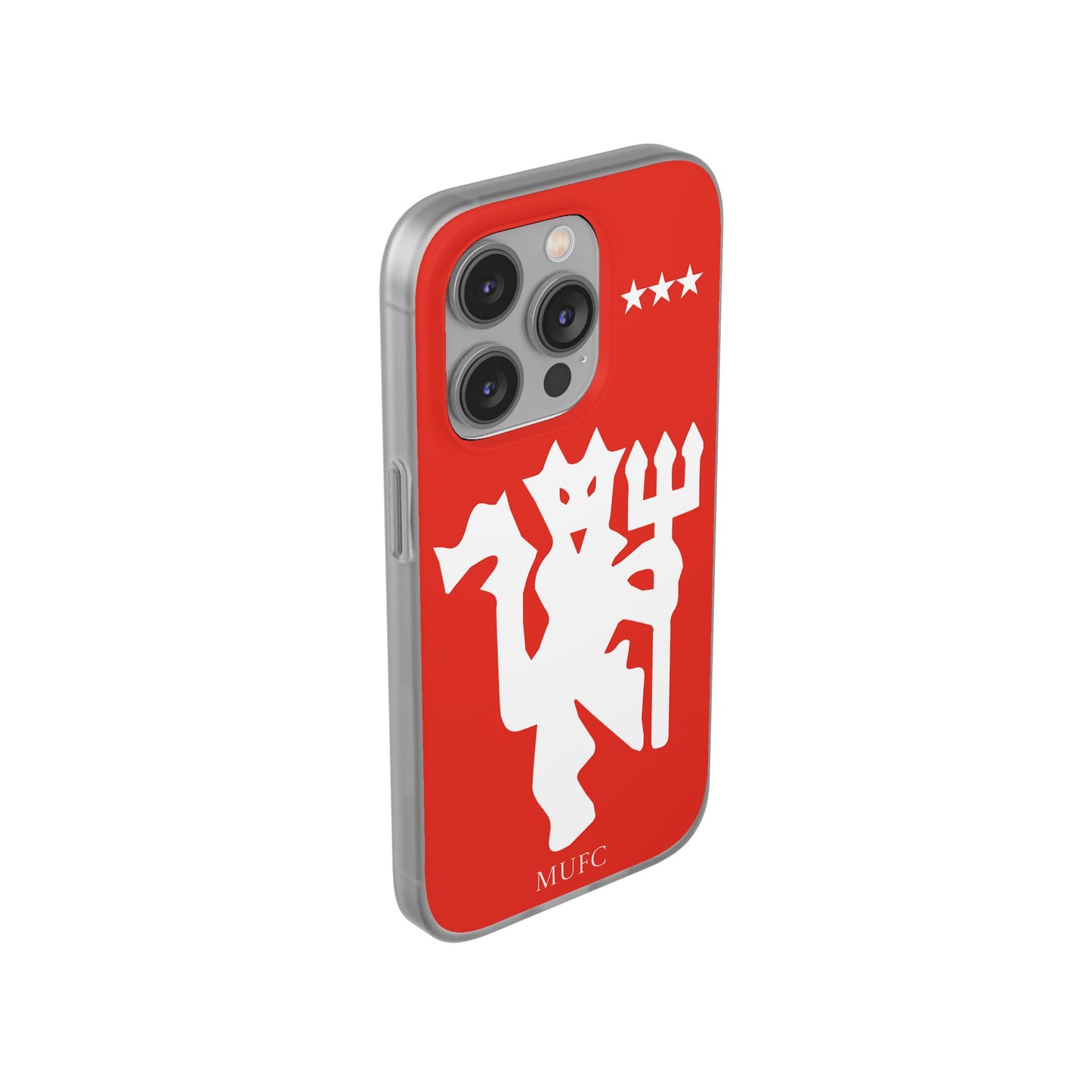 Manchester United iPhone Flexi Case - iPhone 16, 15, 14, Plus/Pro/Pro Max - Red