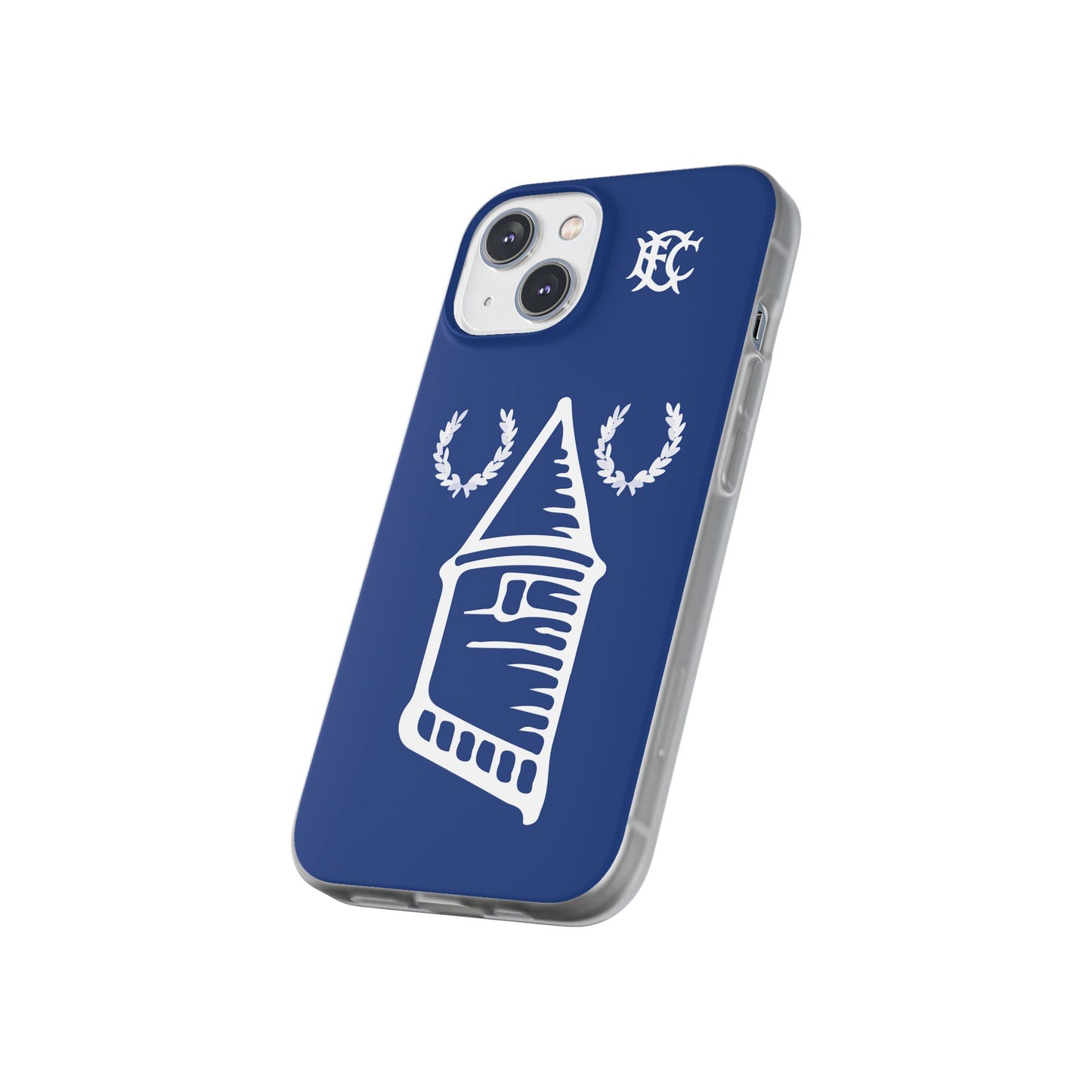 Everton Tower & Monogram Blue iPhone Flexi Case - iPhone 16, 15, 14, Plus/Pro/Pro Max