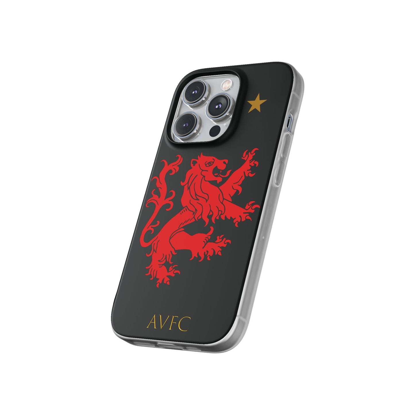 Aston Villa 150th Anniversary iPhone Flexi Case - Black