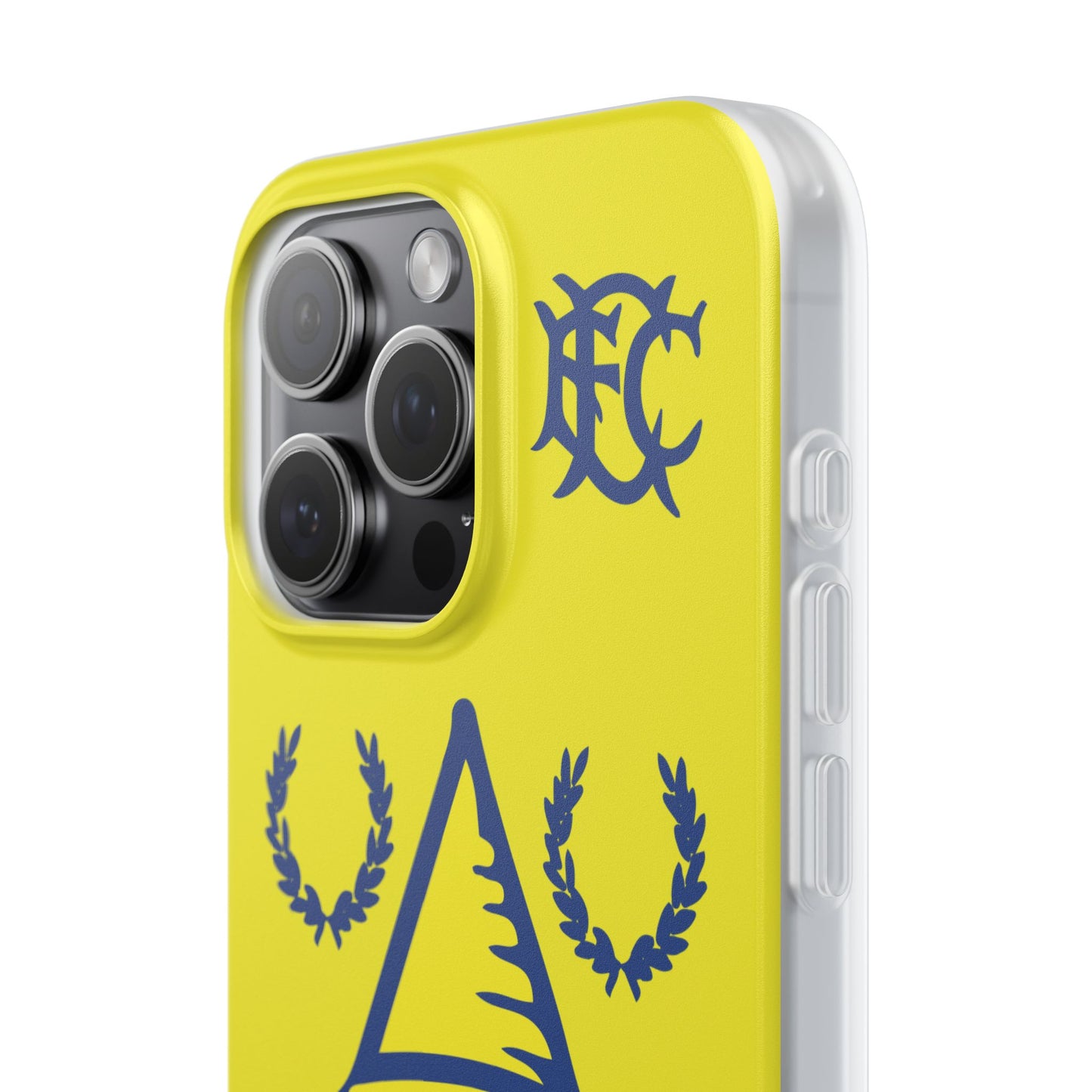 Everton Tower & Monogram Yellow iPhone Flexi Case - iPhone 16, 15, 14, Plus/Pro/Pro Max