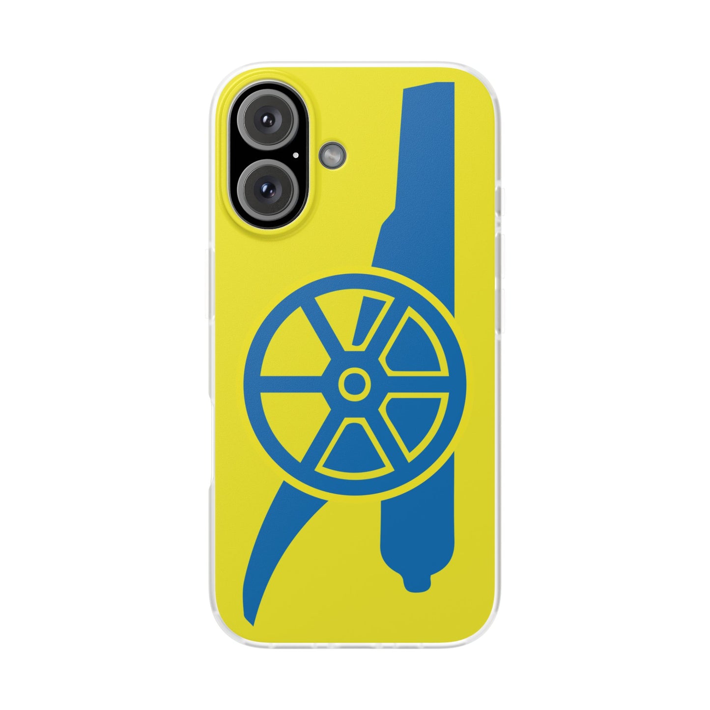 Arsenal Cannon Yellow iPhone Flexi Case - iPhone 16, 15, 14, Plus/Pro/Pro Max