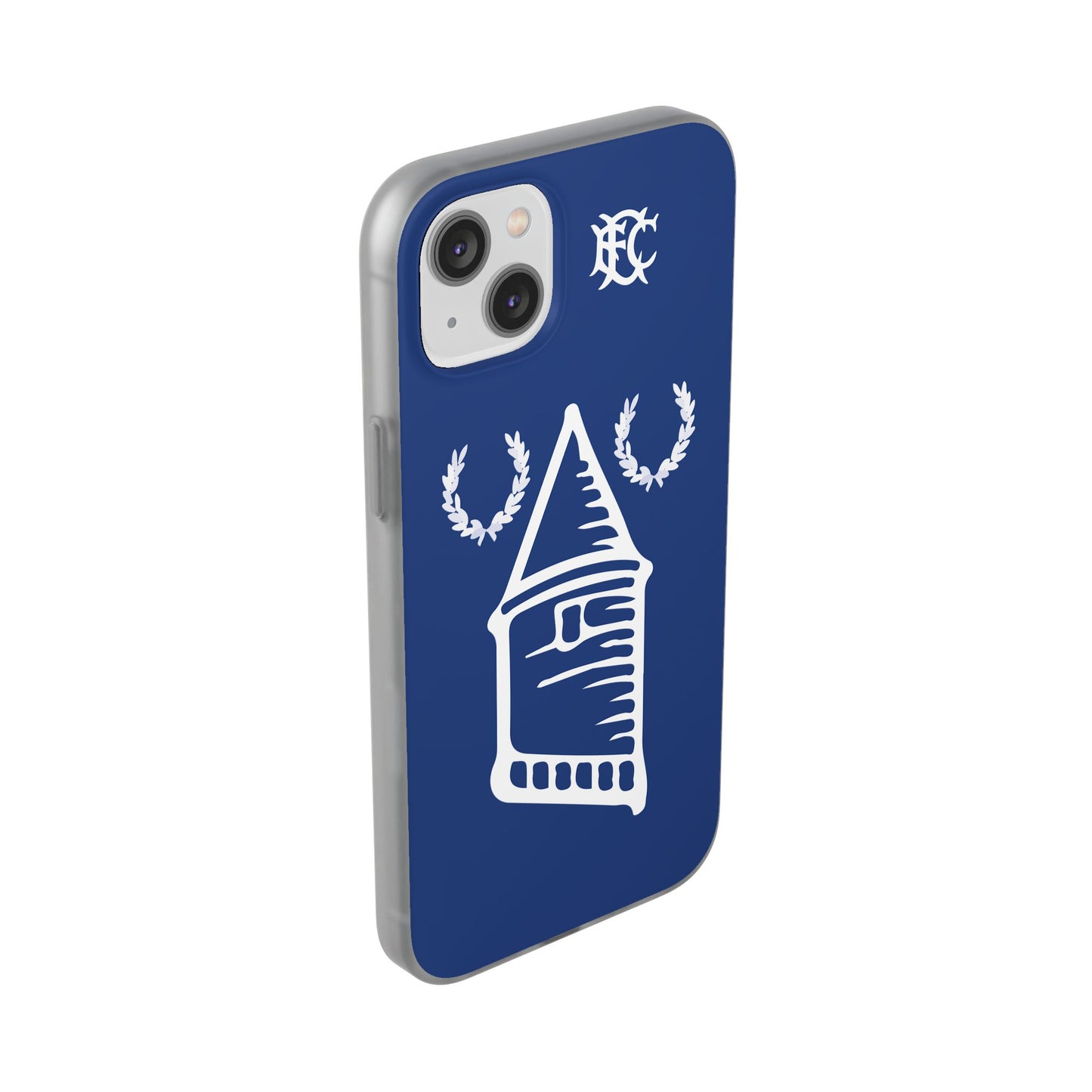 Everton Tower & Monogram Blue iPhone Flexi Case - iPhone 16, 15, 14, Plus/Pro/Pro Max