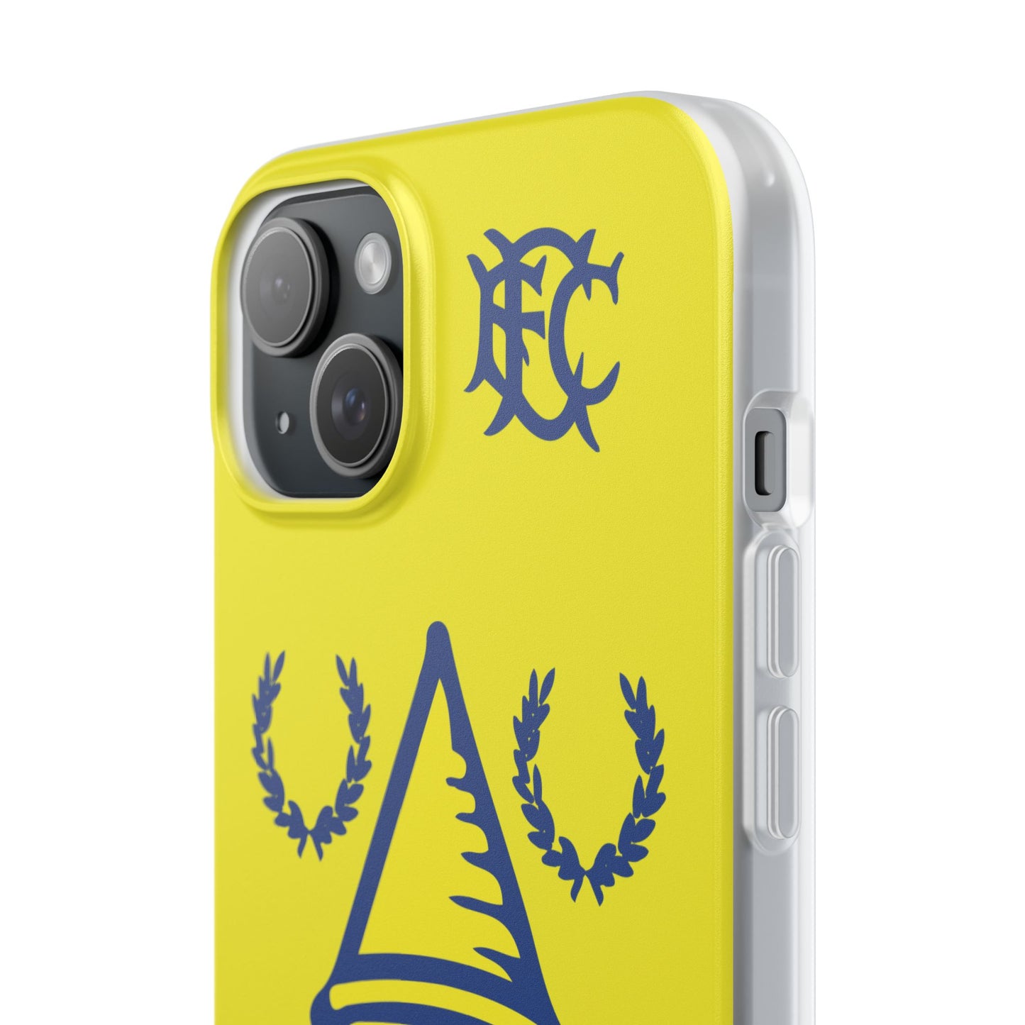 Everton Tower & Monogram Yellow iPhone Flexi Case - iPhone 16, 15, 14, Plus/Pro/Pro Max