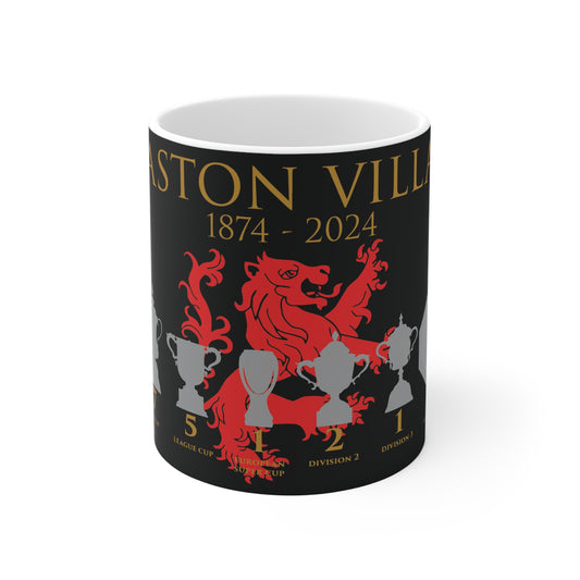 Aston Villa 150th Anniversary Trophies & Lion Mug