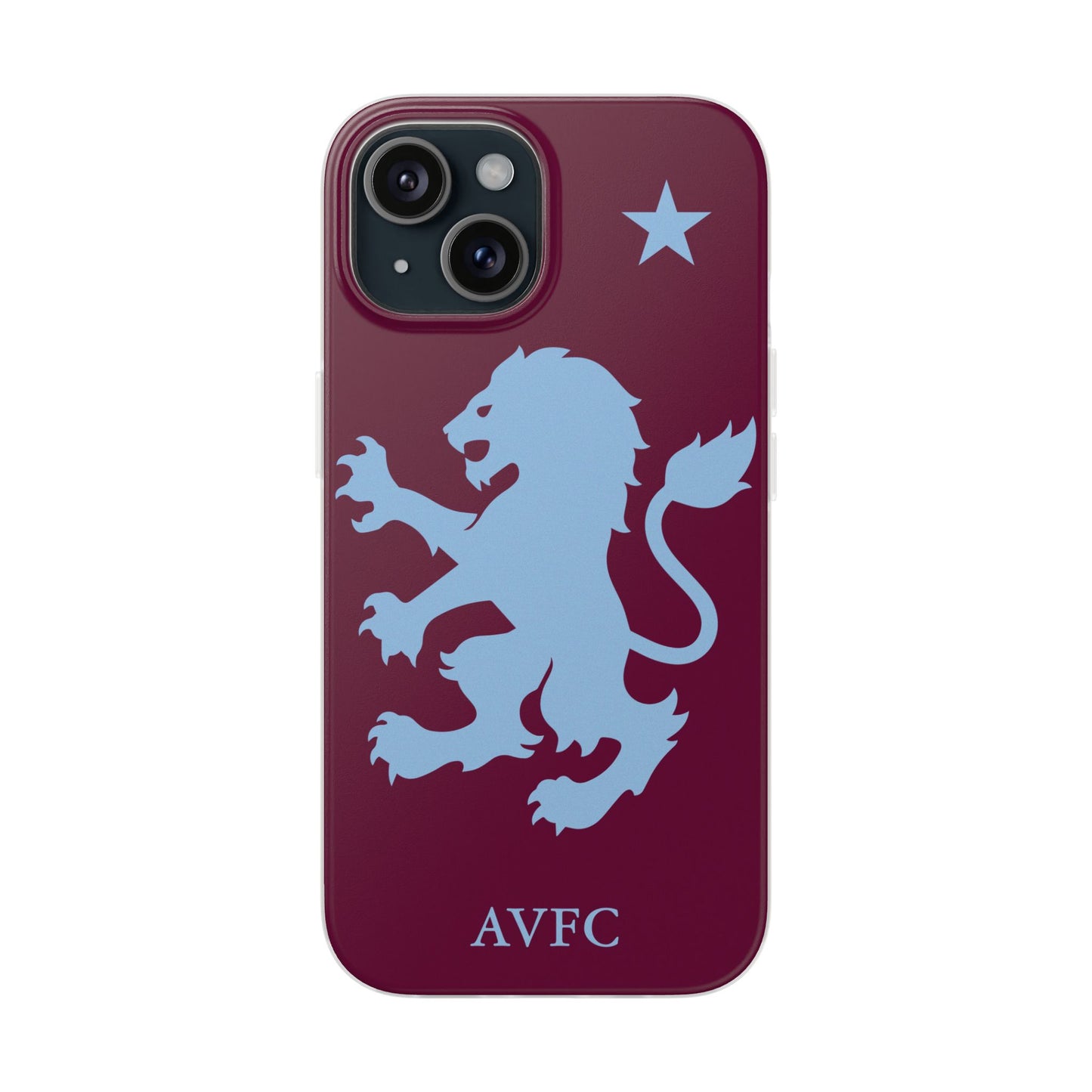 Aston Villa iPhone Flexi Case - iPhone 16, 15, 14, Plus/Pro/Pro Max - Claret