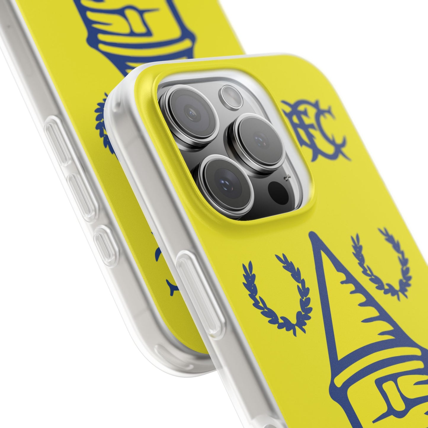 Everton Tower & Monogram Yellow iPhone Flexi Case - iPhone 16, 15, 14, Plus/Pro/Pro Max