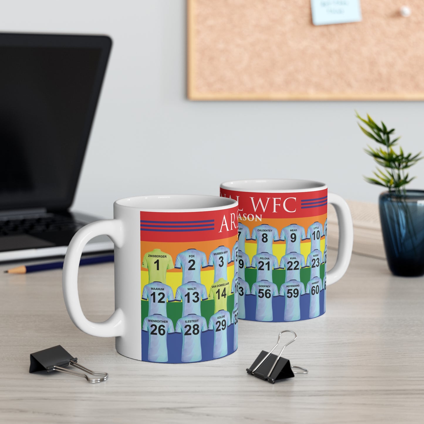 Arsenal Women Third Kit Mug - Rainbow