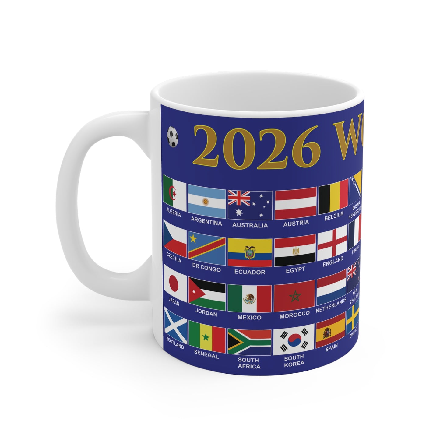 2026 Football World Cup Mug - Blue