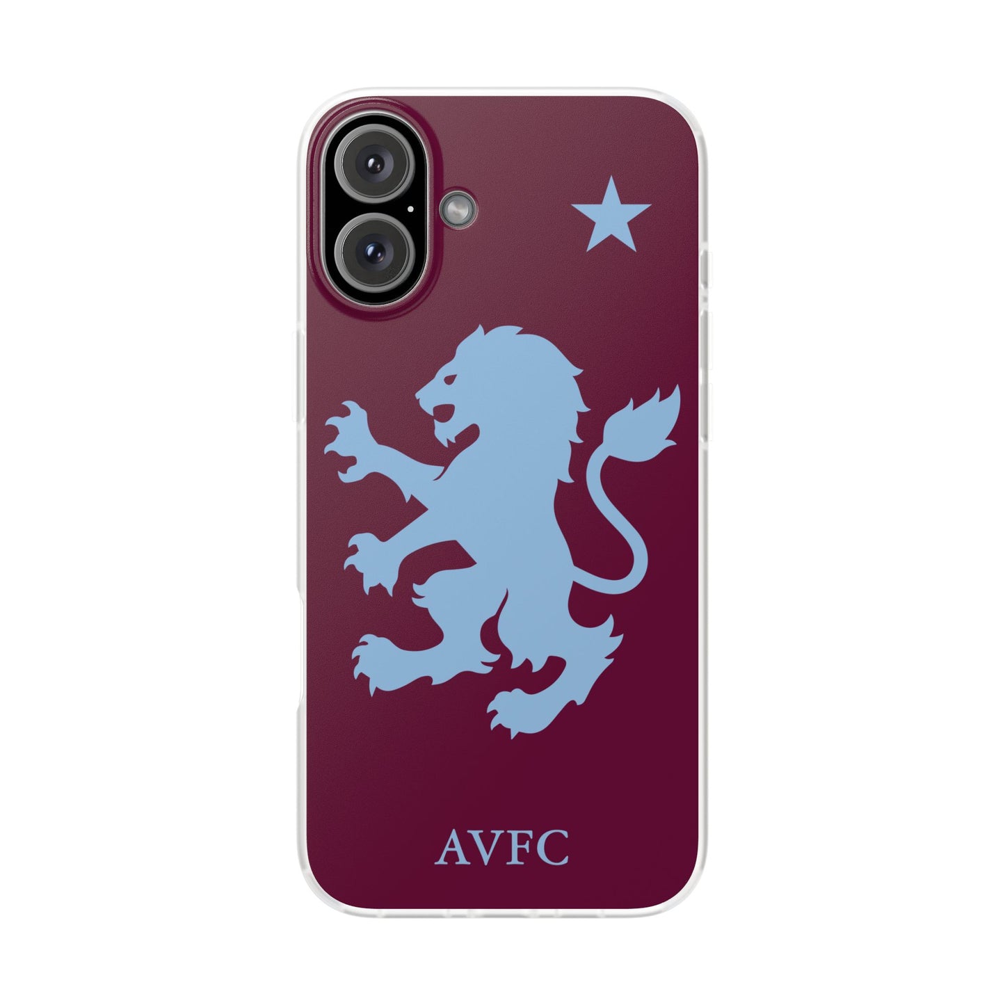 Aston Villa iPhone Flexi Case - iPhone 16, 15, 14, Plus/Pro/Pro Max - Claret