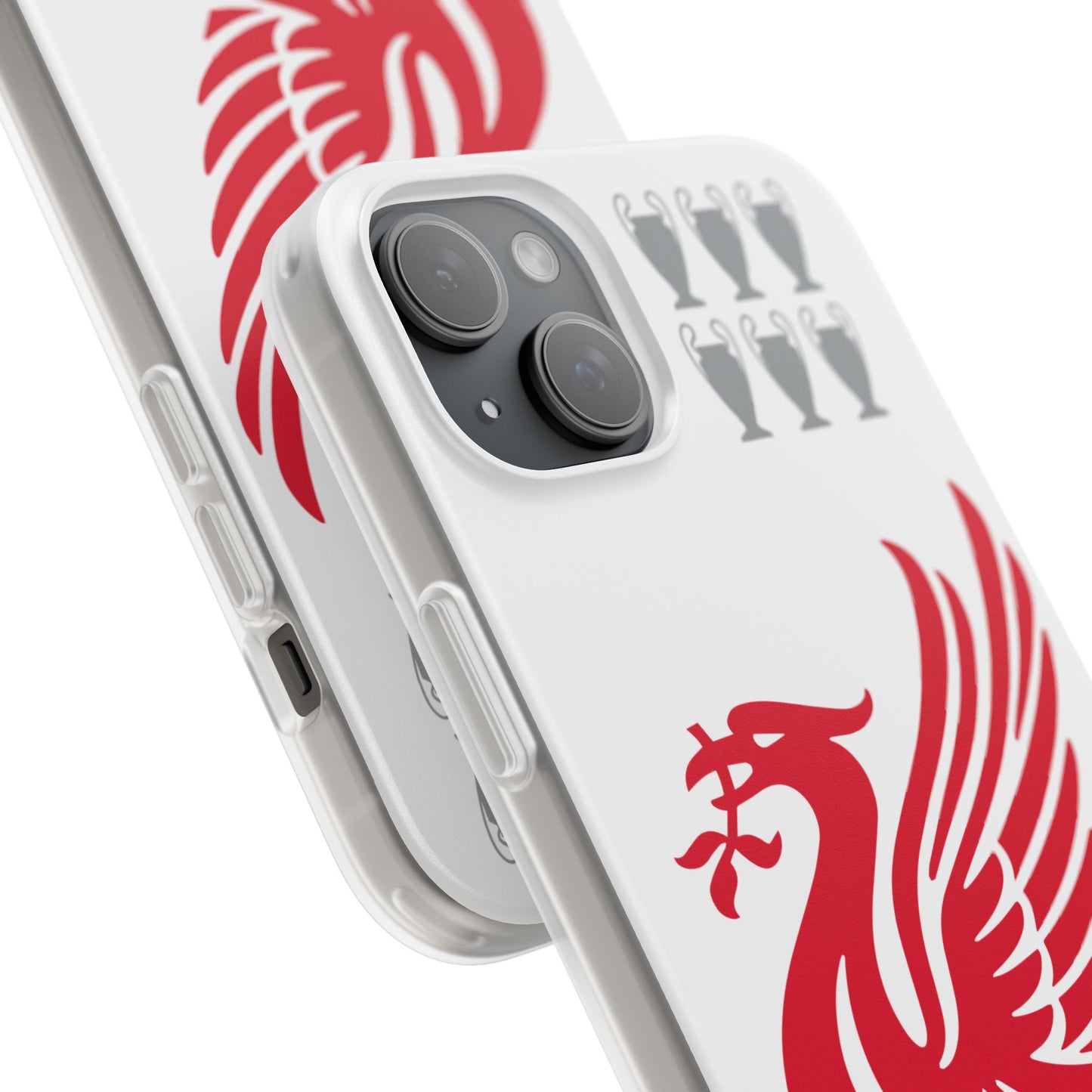 Liverpool White iPhone Flexi Case - iPhone 16, 15, 14, Plus/Pro/Pro Max