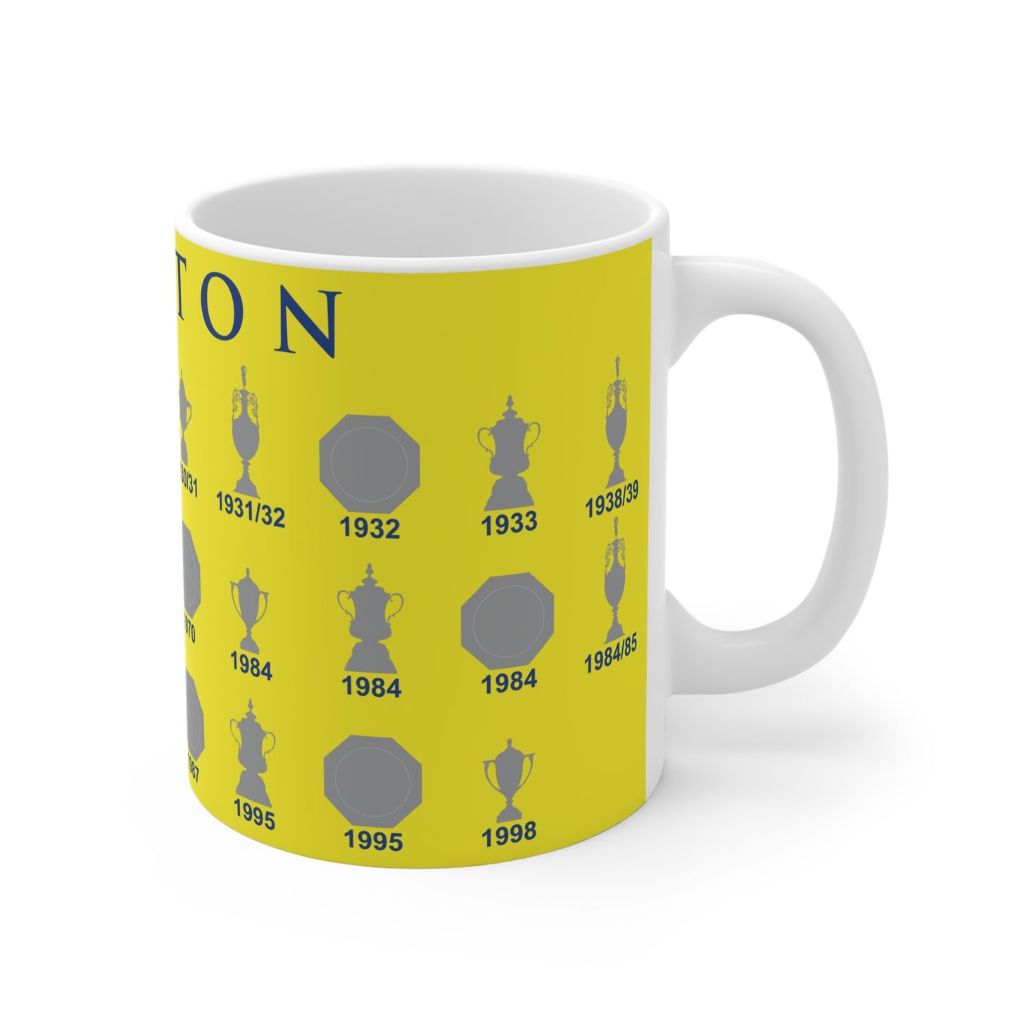 Everton Trophies Collection Mug - Yellow