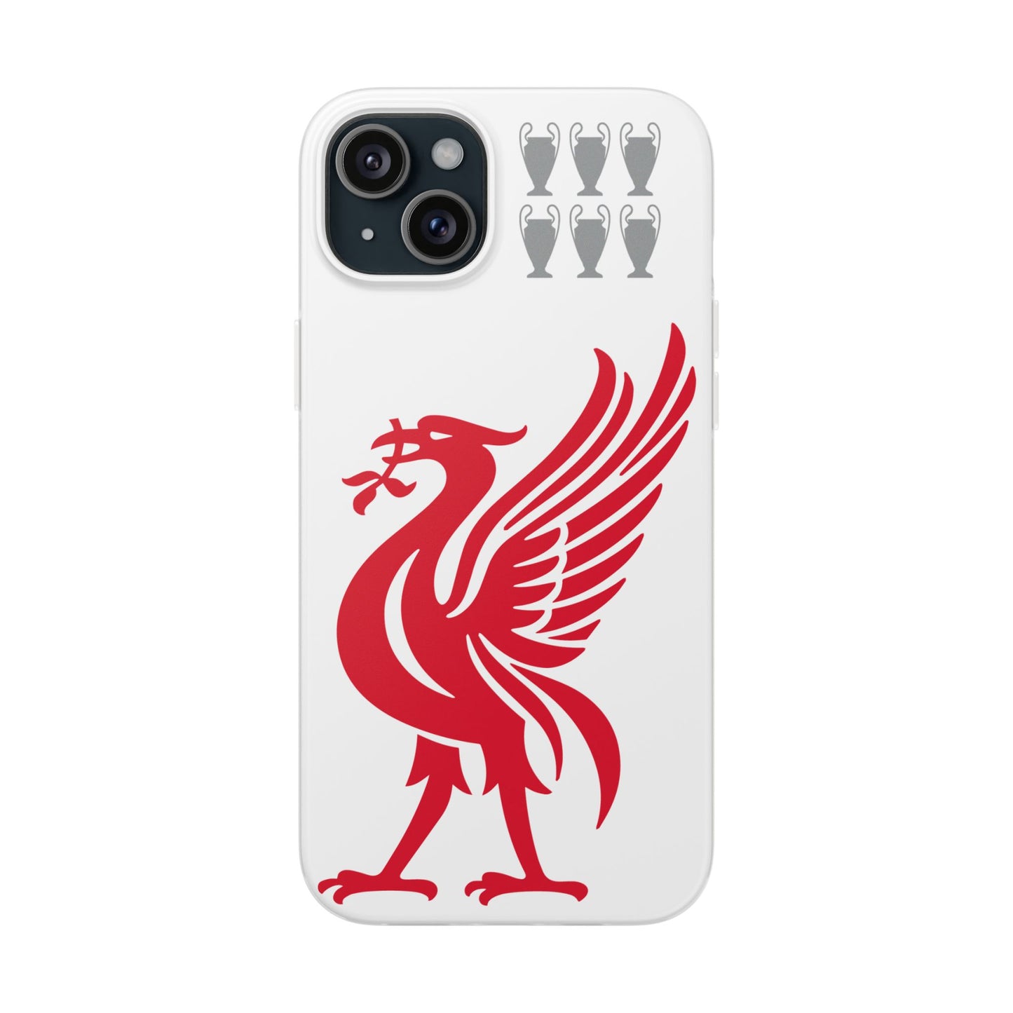 Liverpool White iPhone Flexi Case - iPhone 16, 15, 14, Plus/Pro/Pro Max