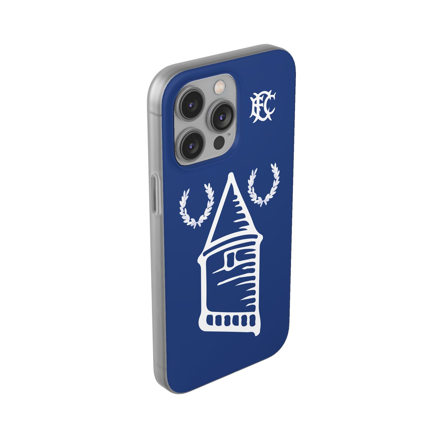 Everton Tower & Monogram Blue iPhone Flexi Case - iPhone 16, 15, 14, Plus/Pro/Pro Max