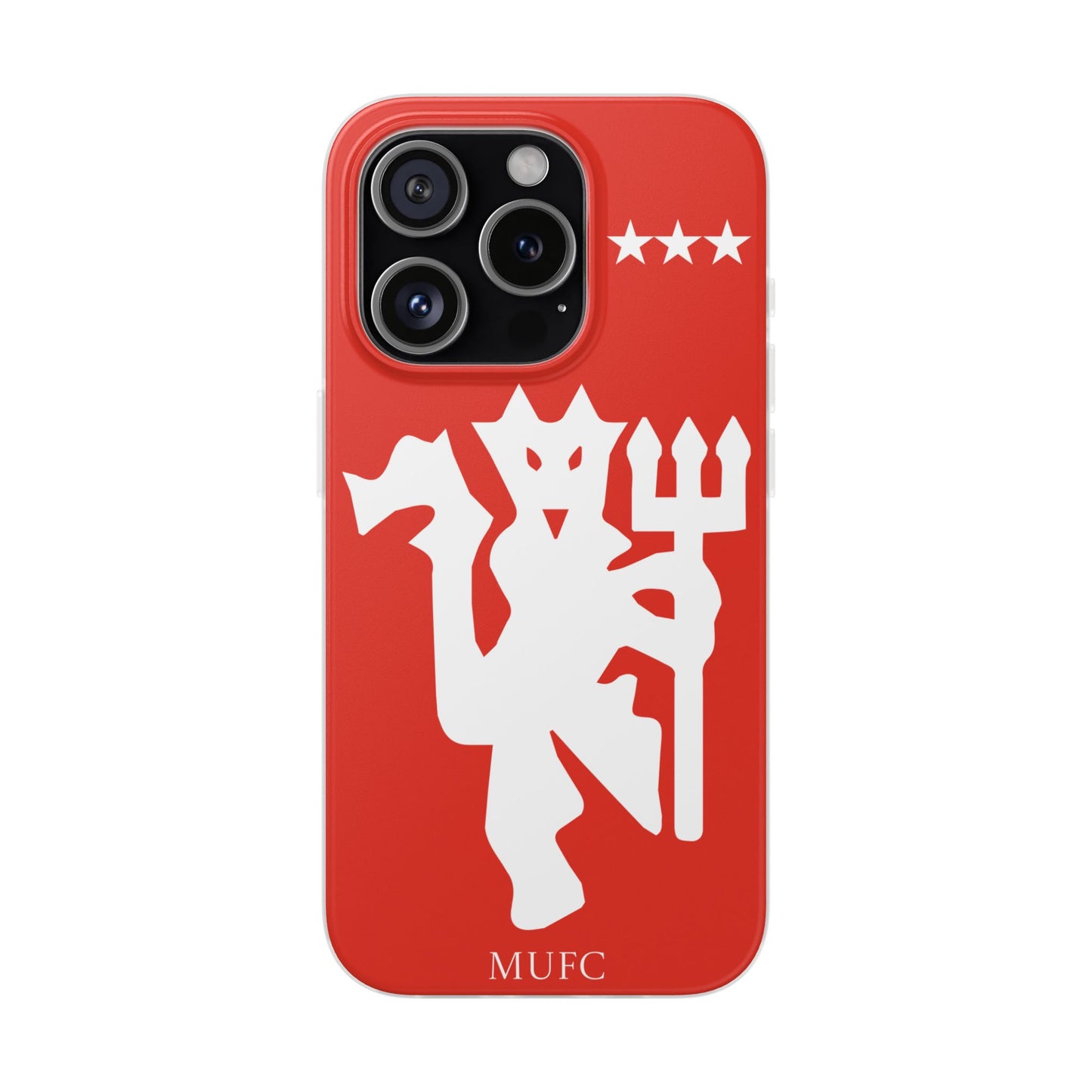 Manchester United iPhone Flexi Case - iPhone 16, 15, 14, Plus/Pro/Pro Max - Red