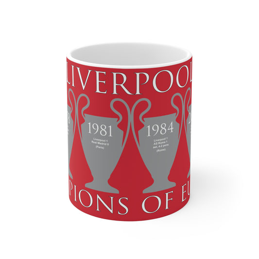 Liverpool Champions of Europe Mug - Red