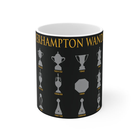 Wolverhampton Wanderers Trophies Collection Mug - Black