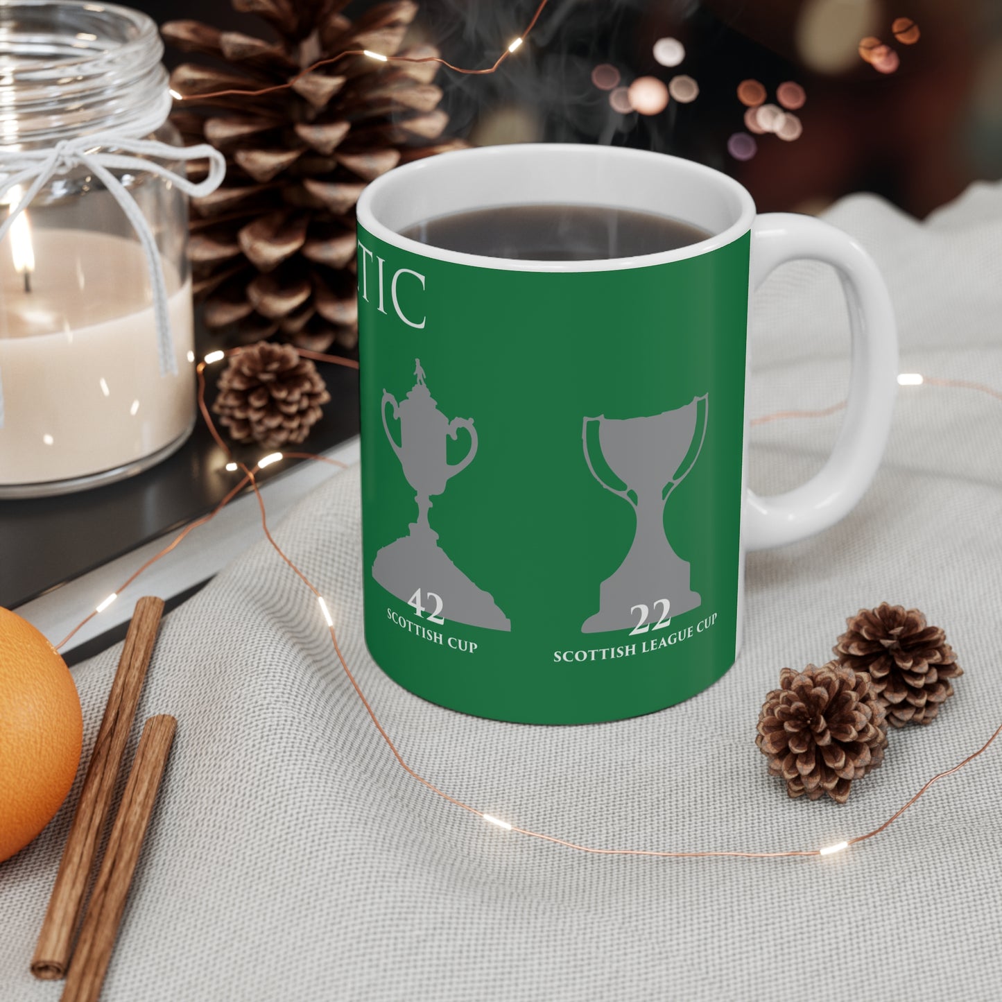 Celtic Trophies Mug - Green