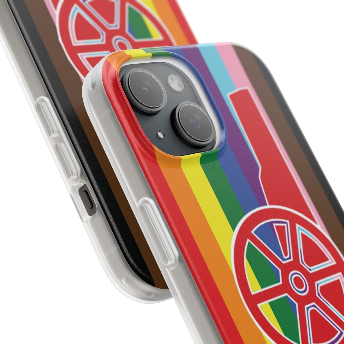 Arsenal Cannon Rainbow iPhone Flexi Case - iPhone 16, 15, 14, Plus/Pro/Pro Max