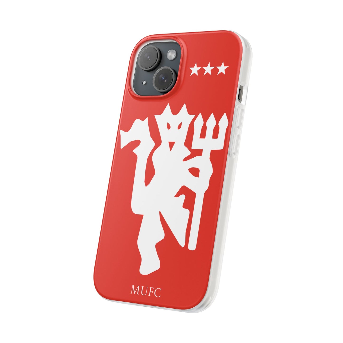 Manchester United iPhone Flexi Case - iPhone 16, 15, 14, Plus/Pro/Pro Max - Red